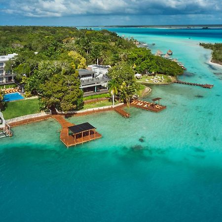Cristalino Lagoon Front Hotel, Restaurant & Spa Bacalar Ngoại thất bức ảnh