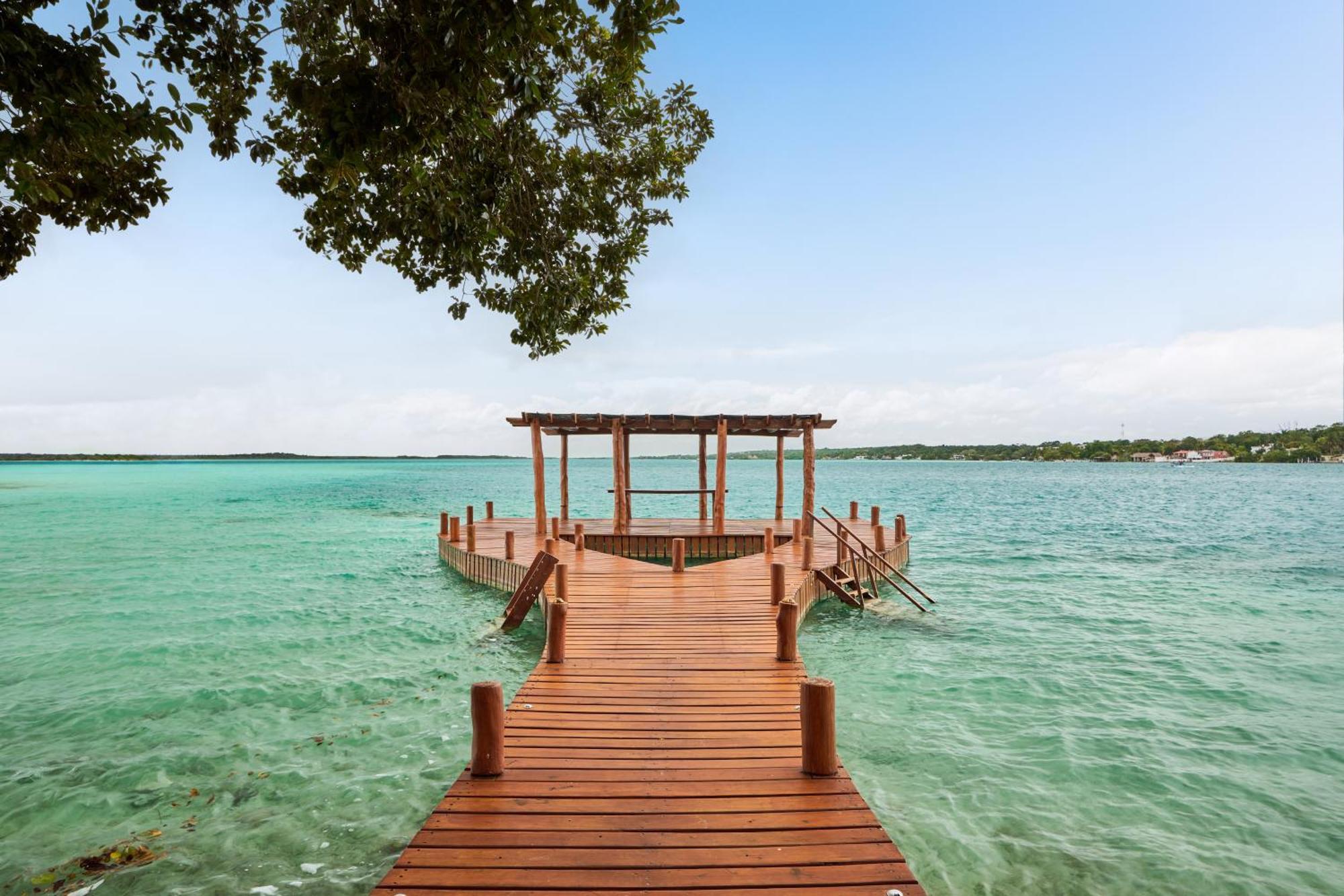 Cristalino Lagoon Front Hotel, Restaurant & Spa Bacalar Ngoại thất bức ảnh